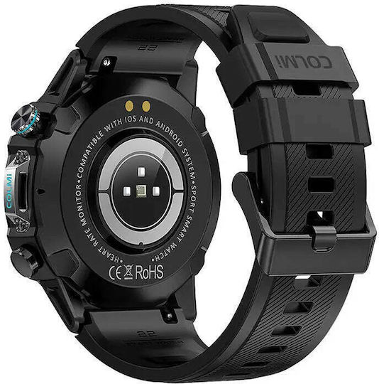 Colmi M42 Smartwatch με Παλμογράφο (Μαύρο)