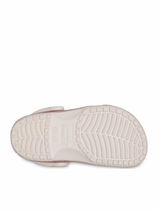 Classic Glitter Clog Παιδικά Ανατομικά Σαμπό Θαλάσσης Ροζ