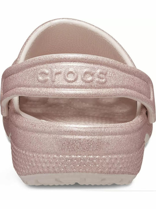 Classic Glitter Clog Παιδικά Ανατομικά Σαμπό Θαλάσσης Ροζ