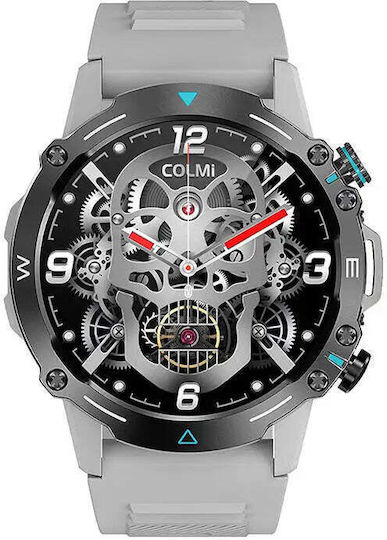 Colmi M42 Smartwatch με Παλμογράφο (Ασημί)