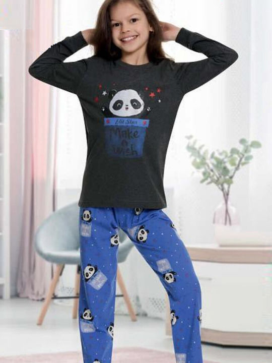 Elit Star Pijama pentru copii De vară De bumbac Charcoal blue