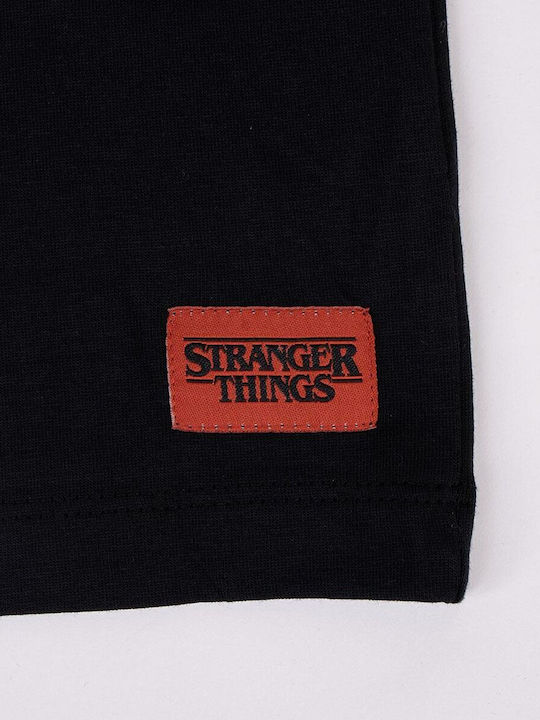Παιδικό T-shirt Μαύρο Stranger Things