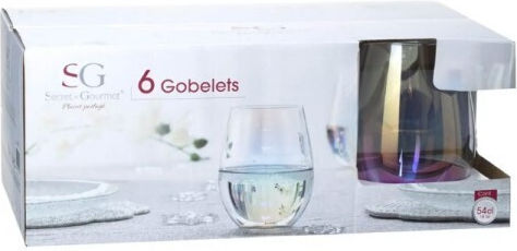 Secret de Gourmet Set of Glasses Water made of Glass 540ml 6pcs