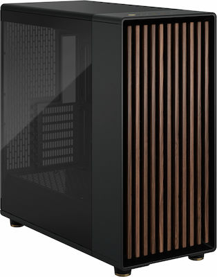 Fractal Design North XL Gaming Full Tower Computer Case with Window Panel Charcoal Black TG Dark