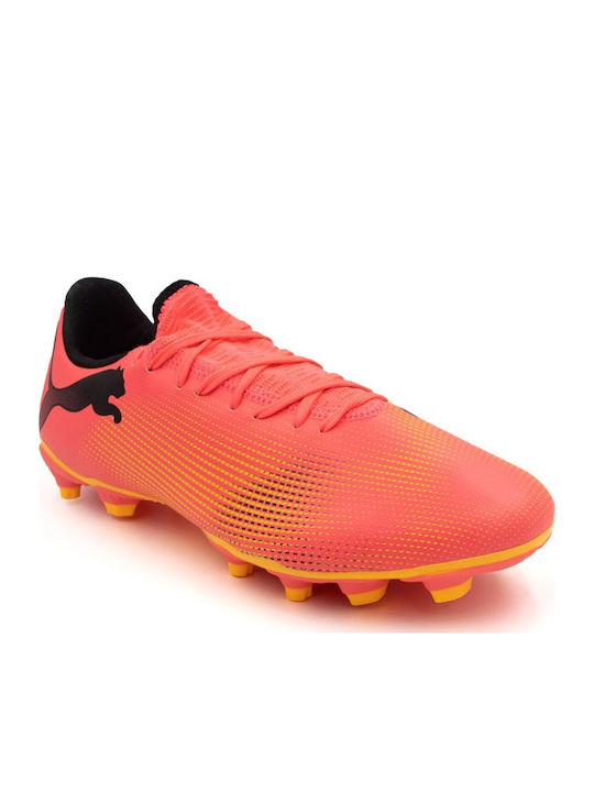 Future 7 Play FG/AG Kids Soccer Cleats And Shoes Molded Orange