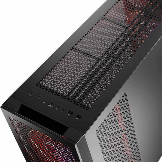 Modecom Volcano Expanse T Apex ARGB Gaming Midi Tower Κουτί Υπολογιστή με Πλαϊνό Παράθυρο Μαύρο