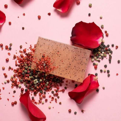 Apivita Natural Soap Soap with Rose & Black Pepper 125 Gr