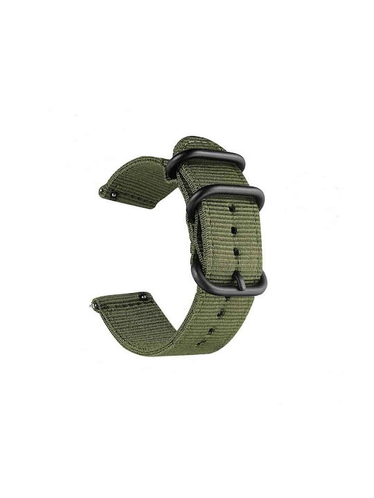 Edman Fabric Strap Green 24mm