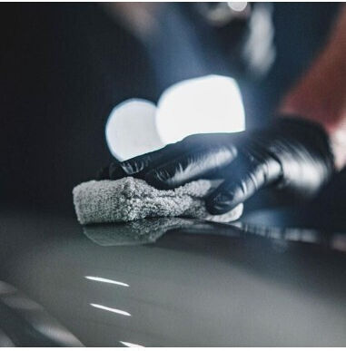 GTECHNIQ Tuch Mikrofaser Reinigung für Kunststoffe im Innenbereich - Armaturenbrett Auto 280gsm Grau