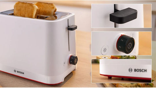 Bosch MyMoment Toaster 2 Schlitze 950W Weiß