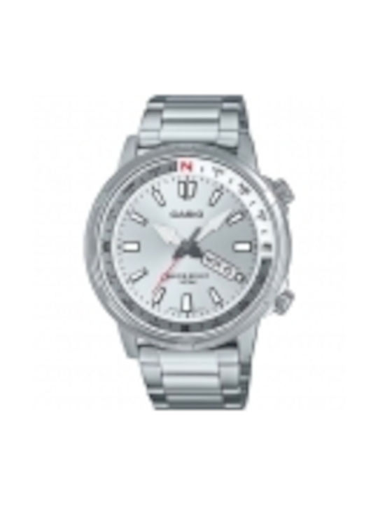 Casio Collection Watch Battery with Silver Metal Bracelet