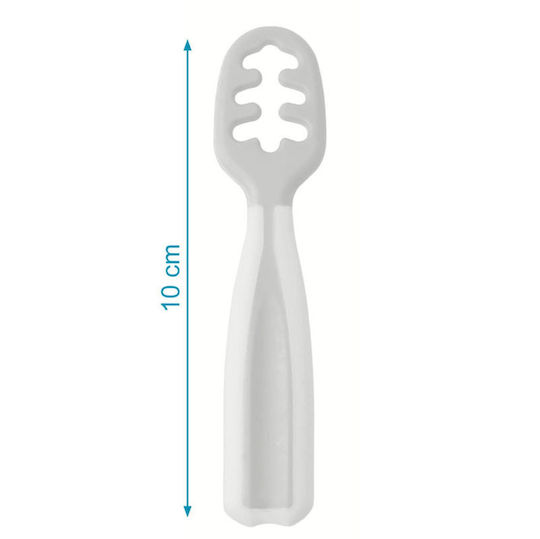 Kiokids Baby Set with Silicone Spoons Grey 2pcs | 4065