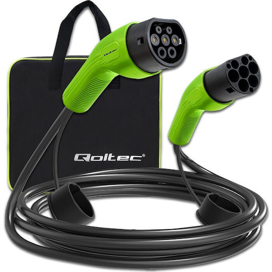 Qoltec Καλώδιο Φόρτισης 5m Type 2 - Type 1 52474