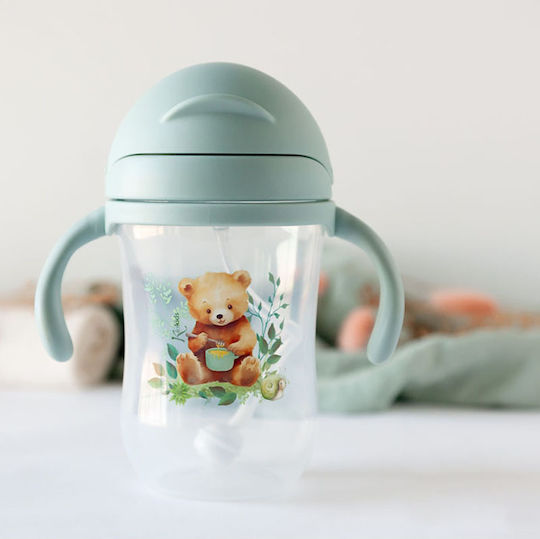 Kiokids Little Bear Образователно Биберон Пластмасово с Дръжки Многоцветно за 6м+ 300мл