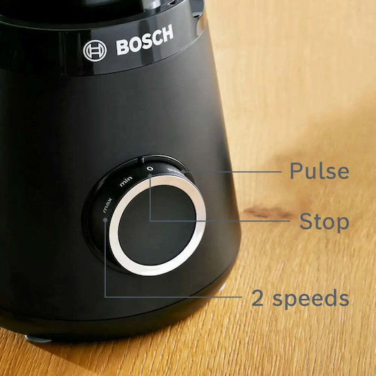 Bosch Μπλέντερ 1.5 lt 1200W Μαύρο MMB6176B