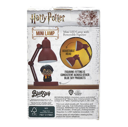 Harry Potter Παιδικό Διακοσμητικό Φωτιστικό Κόκκινο 6.5εκ.