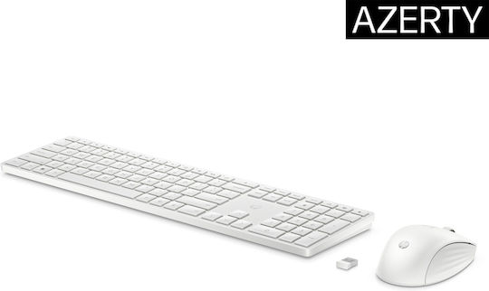 HP 650 Ασύρματο Σετ Πληκτρολόγιο & Ποντίκι Αγγλικό US Λευκό