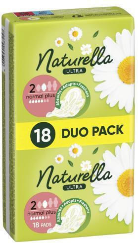 Naturella Ultra Normal Plus дамски санитарни салфетки с крила Normal Plus 18 броя за жени