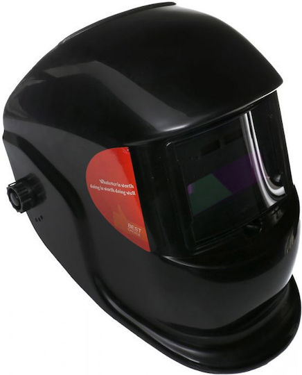 Kraft & Dele Μάσκα Ηλεκτροκόλλησης Οπτικού Πεδίου 94x37mm Μαύρη
