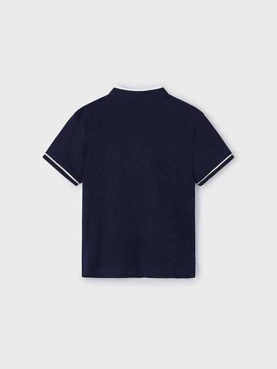 Mayoral Kids Polo Short Sleeve navy blue