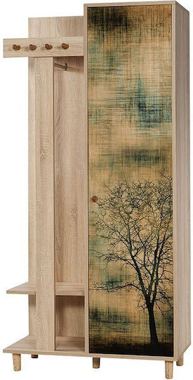 Soho Мебел за Антре със Закачалка Sonoma 90x36x194см