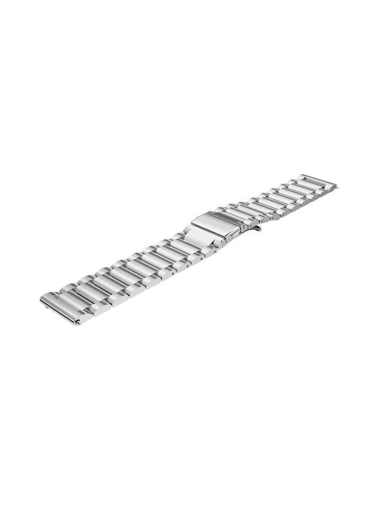 Edman 3z Replacement Bracelet Strap For Samsung Watch Active, 20mm, Universal, Silver