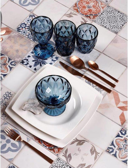 Cryspo Trio 'quadro Off Plate Soup made of Porcelain White with Diameter 23cm 6pcs
