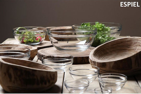 Pasabahce Serving Bowl Round Glass Transparent with Diameter 9cm 24pcs