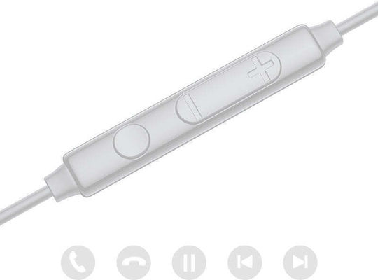 Joyroom JR-EC03 In-ear Handsfree Ακουστικά με Βύσμα USB-C Γκρι
