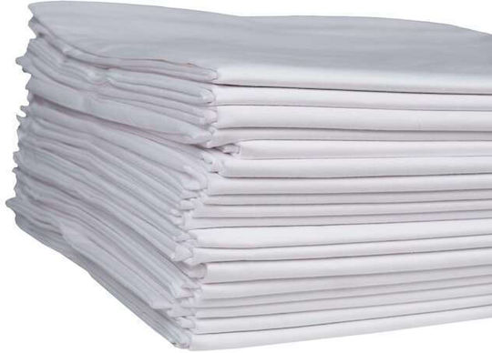 Koulis Carpets Hotel Sheet Fitted White Single 160x200cm 1pcs
