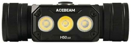 Acebeam Rechargeable Headlamp LED with Maximum Brightness 2000lm H50 2.0 Black