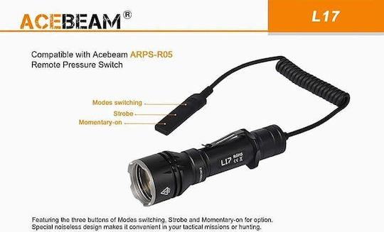 Acebeam Επαναφορτιζόμενος Φακός LED IP68 με Μέγιστη Φωτεινότητα 1400lm