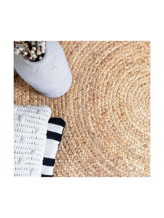 Fidelio Rug Round from Jute White