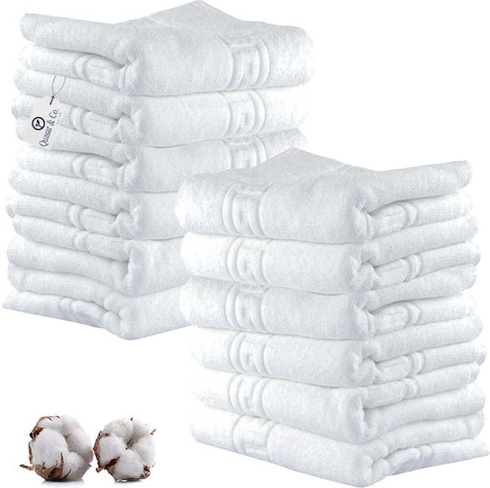 Quasar Set 12 Hotelhandtücher 140x70 cm Gewicht: 600gsm