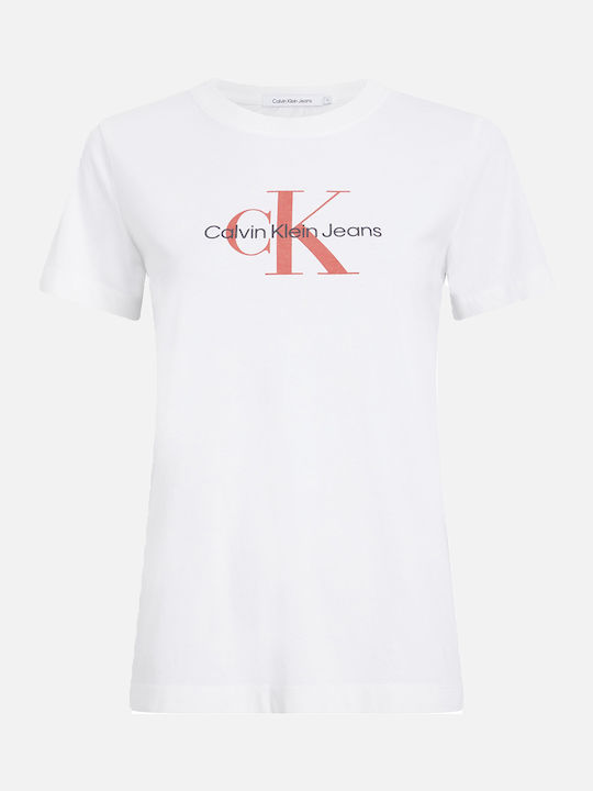 Calvin Klein Monologo Damen T-shirt White