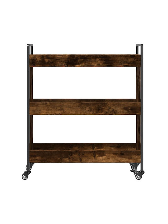vidaXL Ραφιέρα Κουζίνας Ξύλινη 4 Θέσεων Καφέ 70x30x82cm
