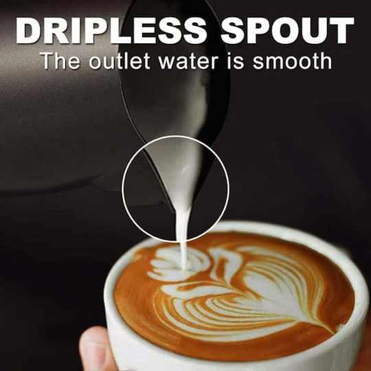 Quasar Γαλατιέρα Barista Χωρητικότητας 600ml Μαύρη