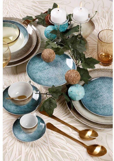 Cryspo Trio 'la Palma' Set of Cups Coffee Porcelain Beige 100ml 6pcs