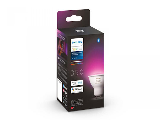 Philips Smart Λάμπα LED 5W για Ντουί GU10 και Σχήμα PAR16 RGB 350lm