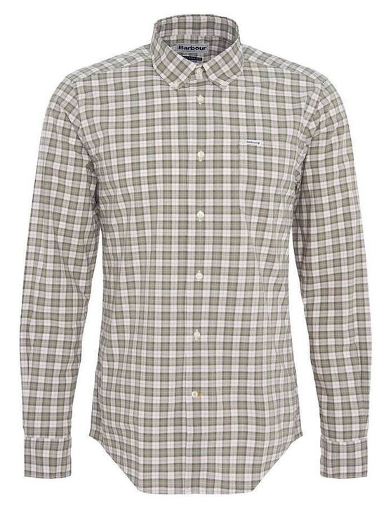 Barbour Lomond Men's Shirt Long Sleeve Cotton Checked Green