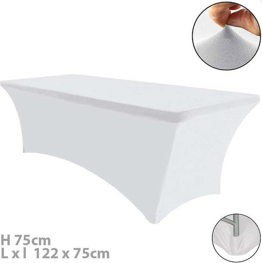 Quasar Elastic Capac de masă Alb Ø75cm