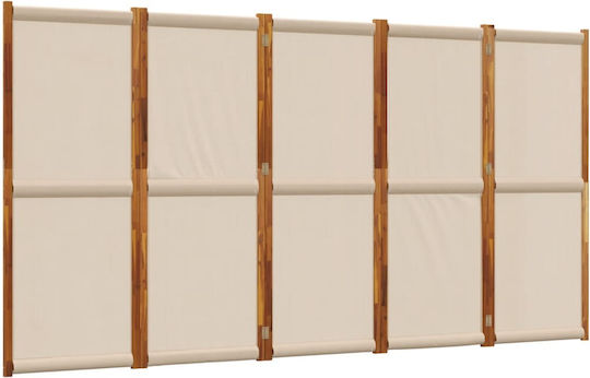 vidaXL Decorativ Paravan Lemn 250x180cm