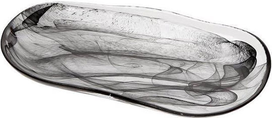 Espiel Atlas Set Decorative de Platouri Oval Negre 6buc 27x14buc