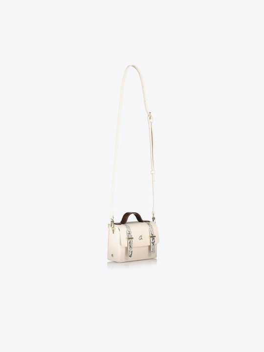 Axel Flora Snake Women's Bag Hand Ecru