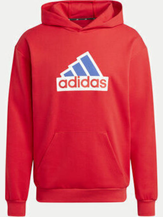 Future Icons Badge Sport Sweatshirt with Hood Red