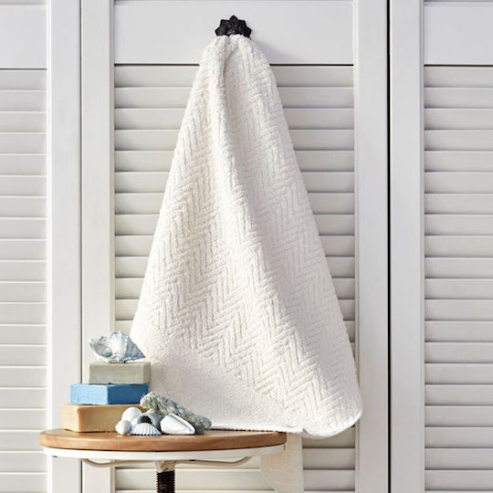 Nautica Кърпа за лице 50x100см. Бяла Тегло 570гр/кв.м
