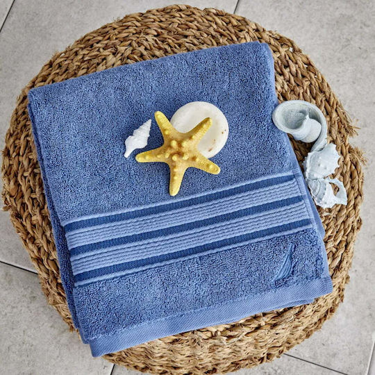 Nautica Bath Towel Ocean 90x160cm Blue Weight 600gr/m²