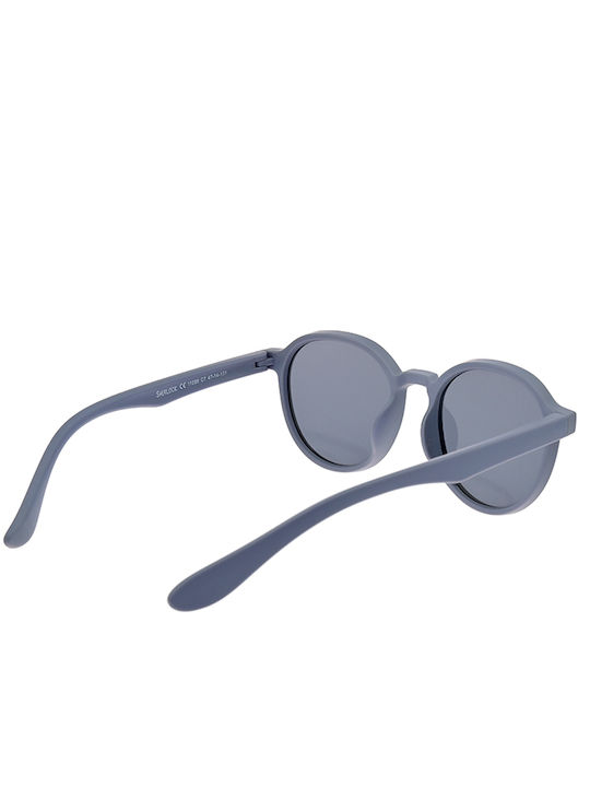 Sherlock Sunglasses with Blue Plastic Frame and Blue Lens Sher11068C7