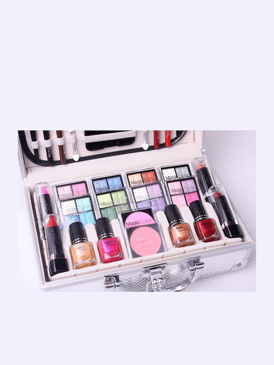 Куфарче за красота 50 броя Magic Color Комплект за грим за лице, очи и устни 50 броя Куфарче за красота 50 броя Magic Color Комплект за грим за лице, очи и устни 50 броя