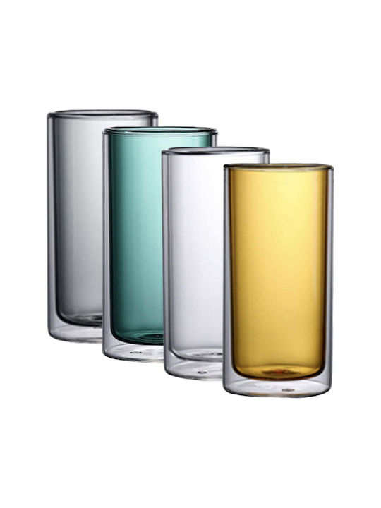 Quasar Set Gläser Wasser aus Glas 250ml 4Stück